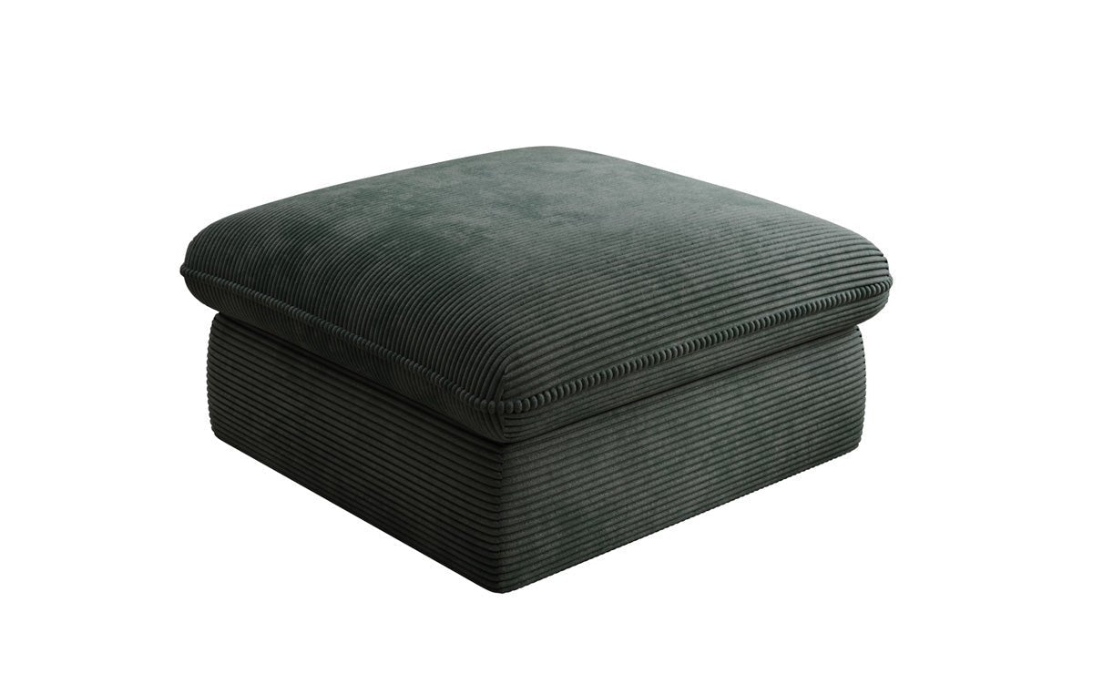 Bijzetkruk Cuddle in Ribstof 90x90cm