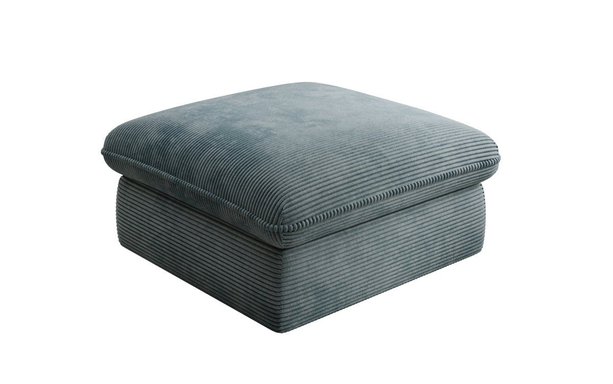Bijzetkruk Cuddle in Ribstof 90x90cm