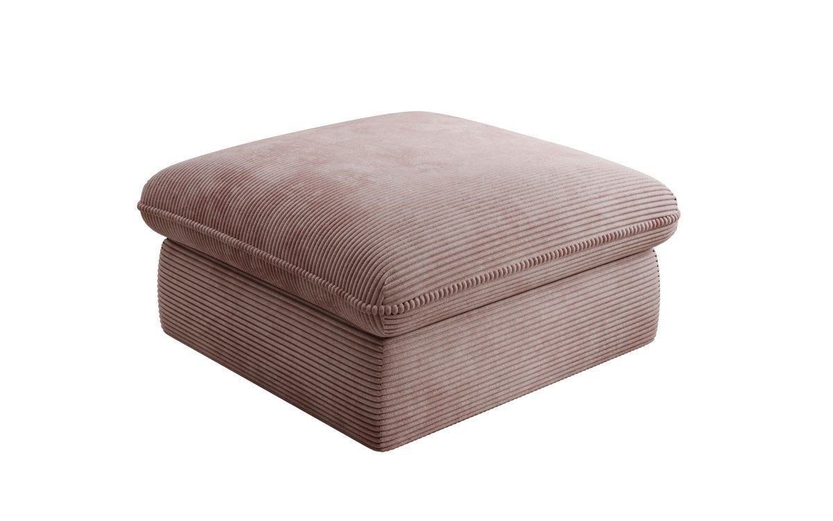 Bijzetkruk Cuddle in Ribstof 90x90cm