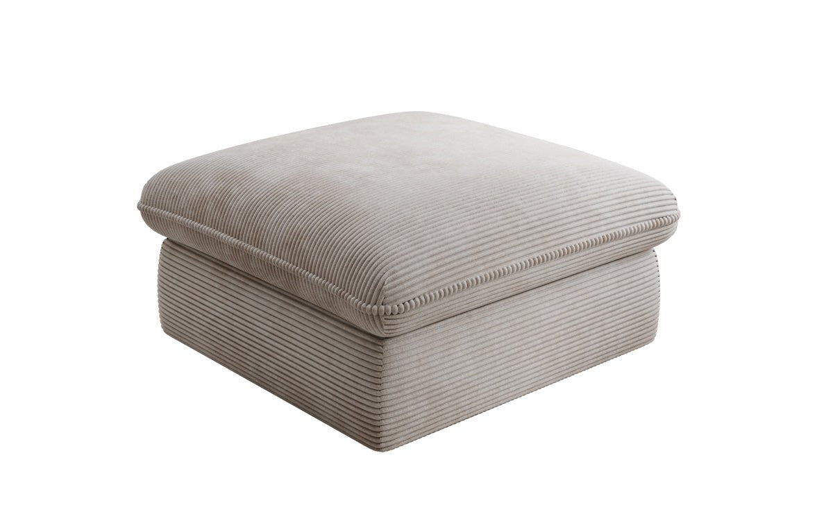 Bijzetkruk Cuddle in Ribstof 90x90cm