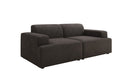 Designer 2-zits bank Monza in Fluweel