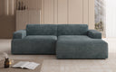 Designer hoekbank Monza in Ribstof