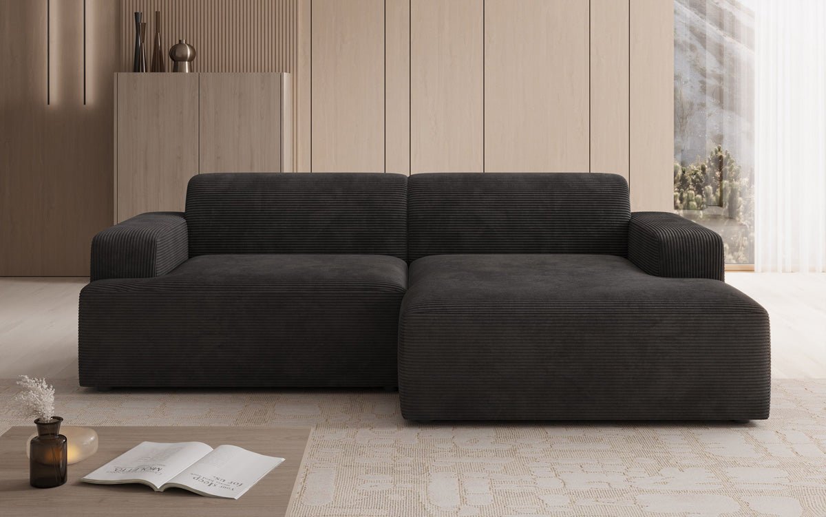 Designbank Monza L in Ribstof