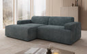 Designer hoekbank Monza in Ribstof