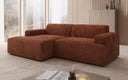 Designer hoekbank Monza in Ribstof