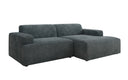Designer hoekbank Monza in Ribstof