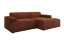 Designer hoekbank Monza in Ribstof