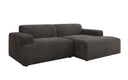 Designer hoekbank Monza in Ribstof