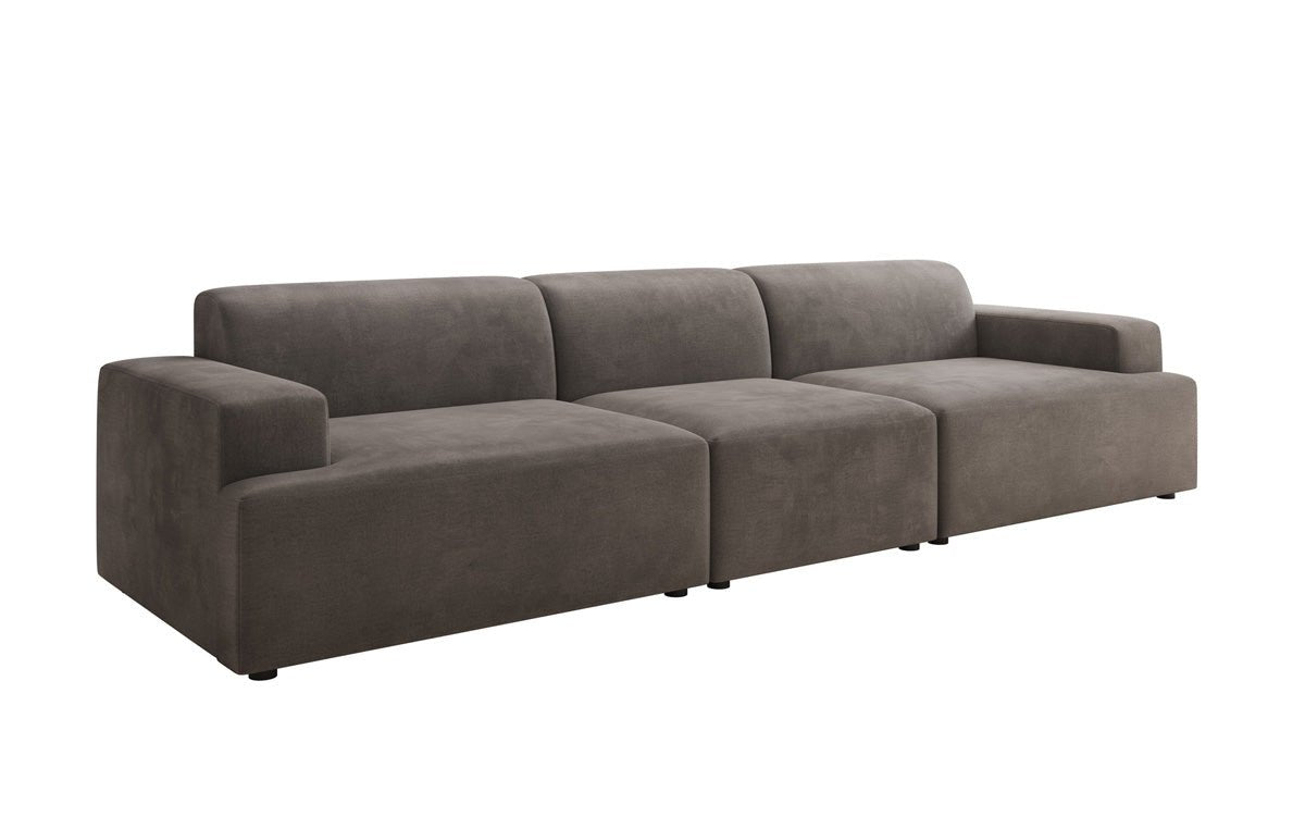 Designbank Monza 3-zits XXL in Fluweel