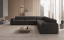 Designer-hoekbank Monza woonlandschap XXL in Fluweel