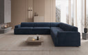 Designer-hoekbank Monza woonlandschap XXL in Fluweel