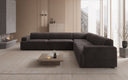 Designer-hoekbank Monza woonlandschap XXL in Fluweel