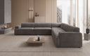 Designer-hoekbank Monza woonlandschap XXL in Fluweel