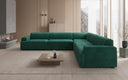 Designer-hoekbank Monza woonlandschap XXL in Fluweel