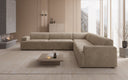 Designer-hoekbank Monza woonlandschap XXL in Fluweel