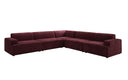 Designer-hoekbank Monza woonlandschap XXL in Fluweel