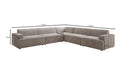 Designer-hoekbank Monza woonlandschap XXL in Fluweel