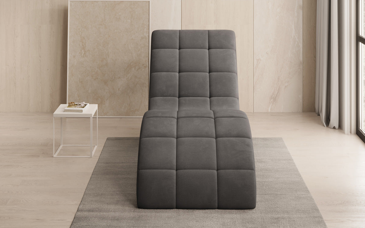 Designer Relax-ligstoel Nela in Fluweel