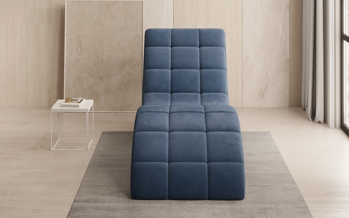 Designer Relax-ligstoel Nela in Fluweel