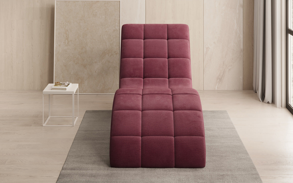 Designer Relax-ligstoel Nela in Fluweel