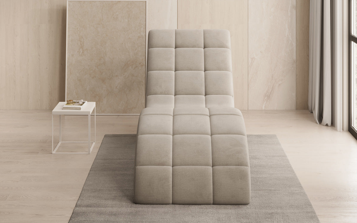 Designer Relax-ligstoel Nela in Fluweel