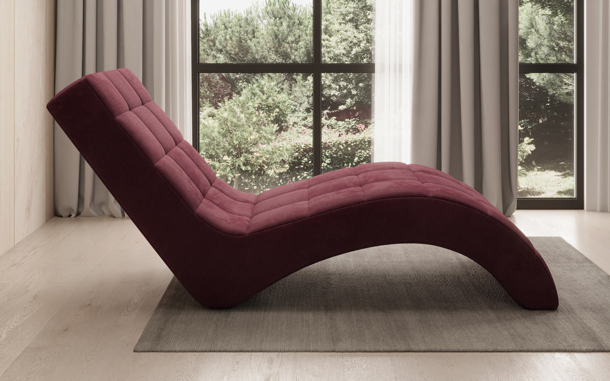 Designer Relax-ligstoel Nela in Fluweel