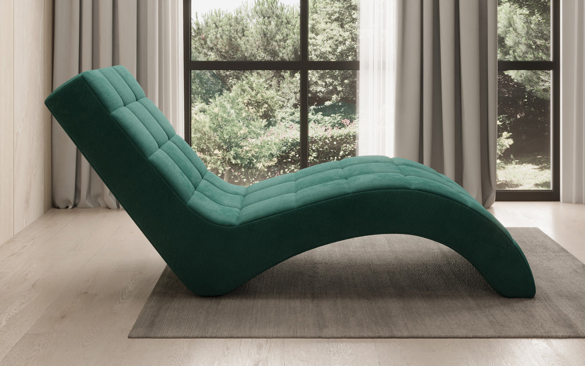 Designer Relax-ligstoel Nela in Fluweel