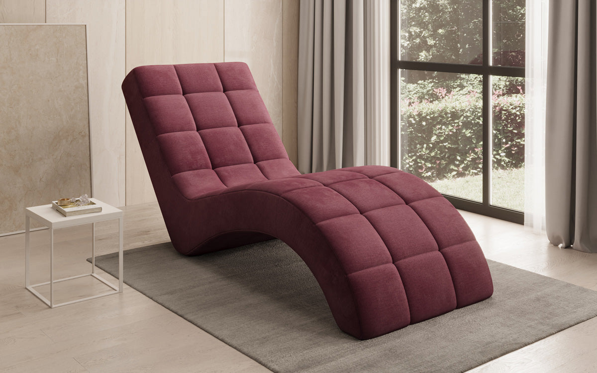 Designer Relax-ligstoel Nela in Fluweel