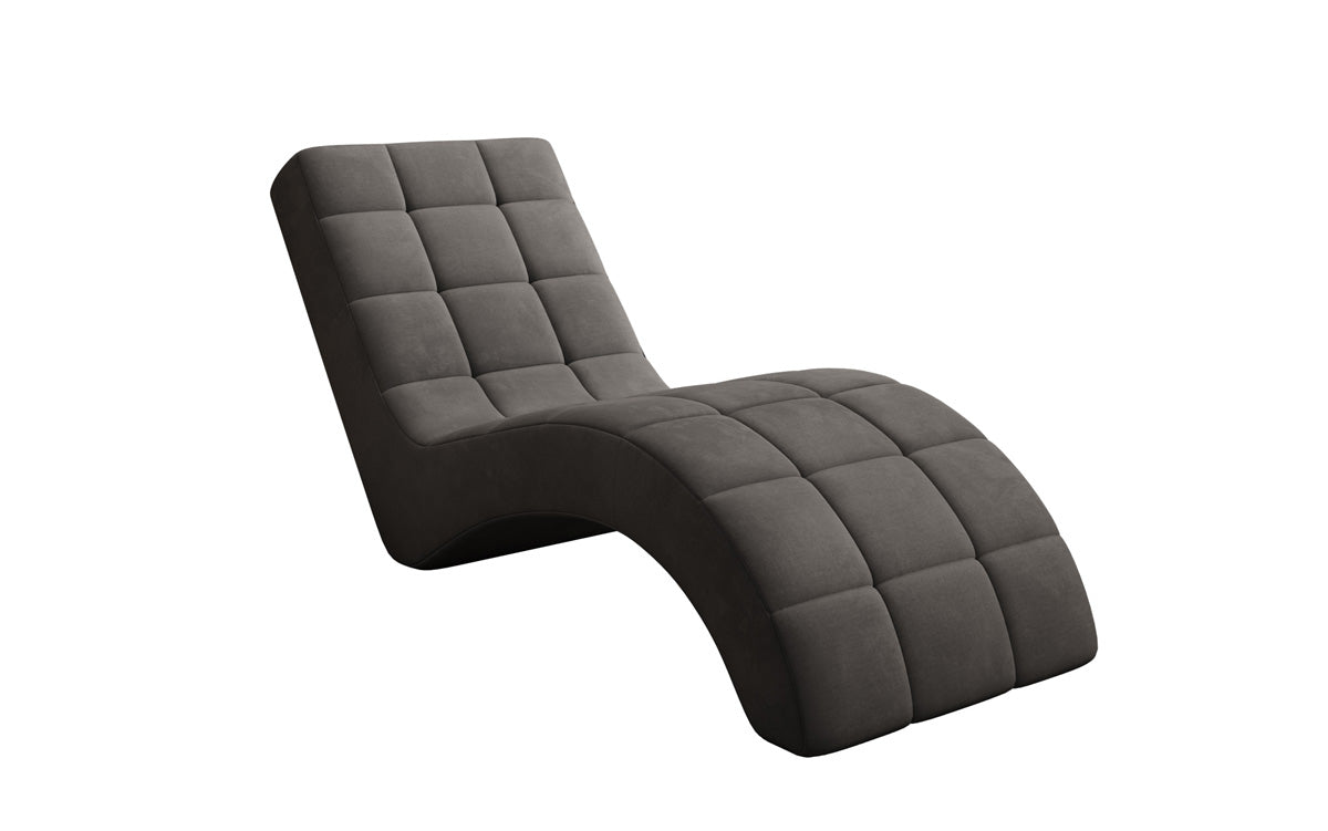 Designer Relax-ligstoel Nela in Fluweel