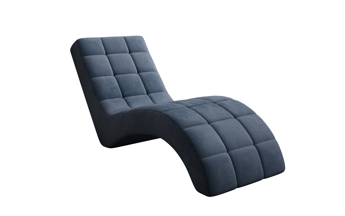 Designer Relax-ligstoel Nela in Fluweel