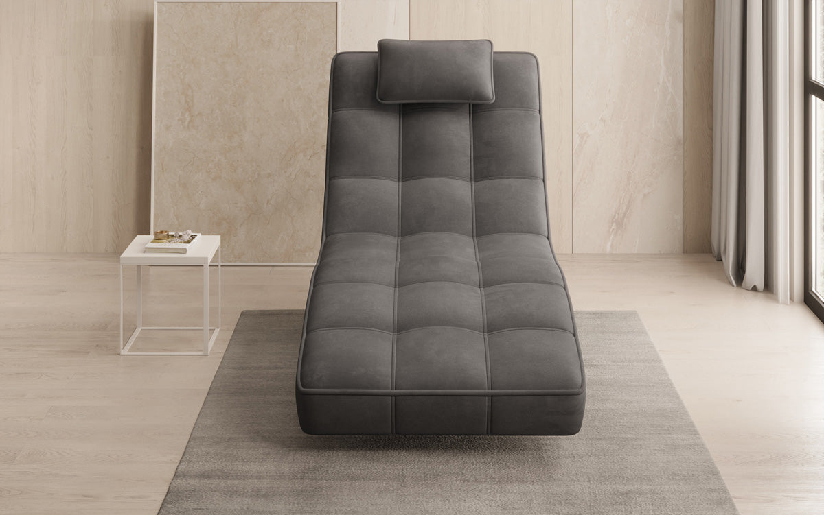 Designer Relax-ligstoel Livara Fluweel met draaifunctie