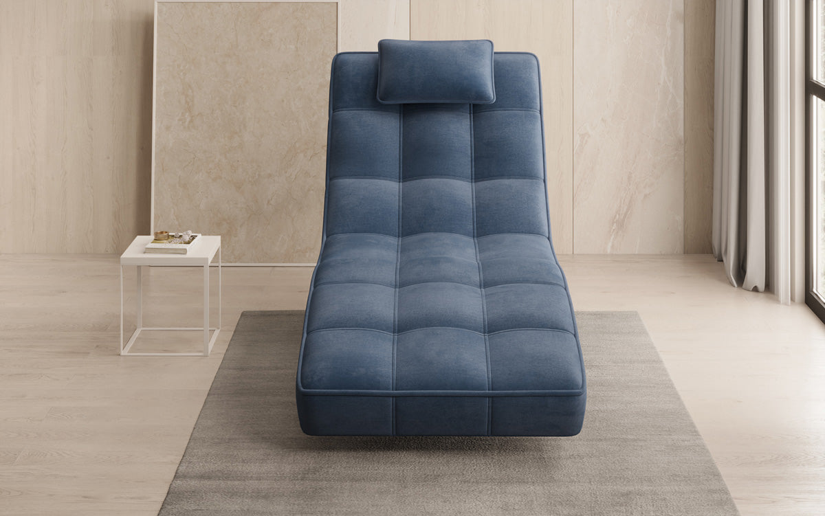 Designer Relax-ligstoel Livara Fluweel met draaifunctie