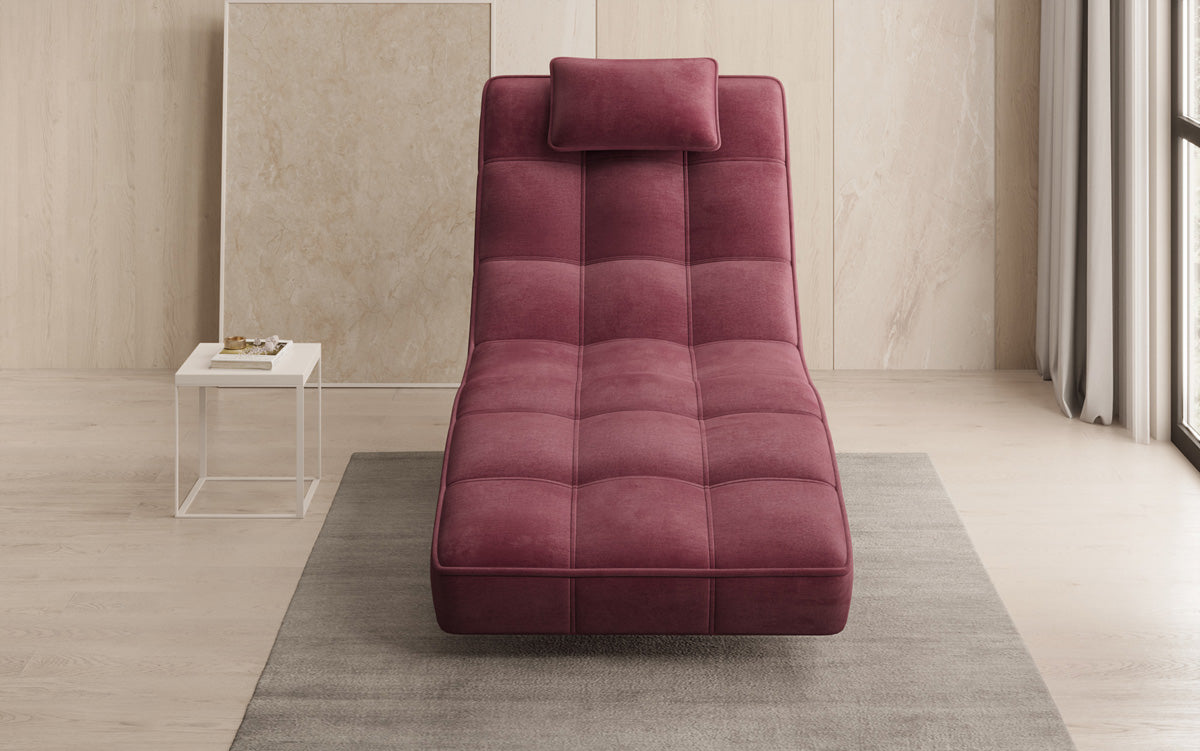 Designer Relax-ligstoel Livara Fluweel met draaifunctie