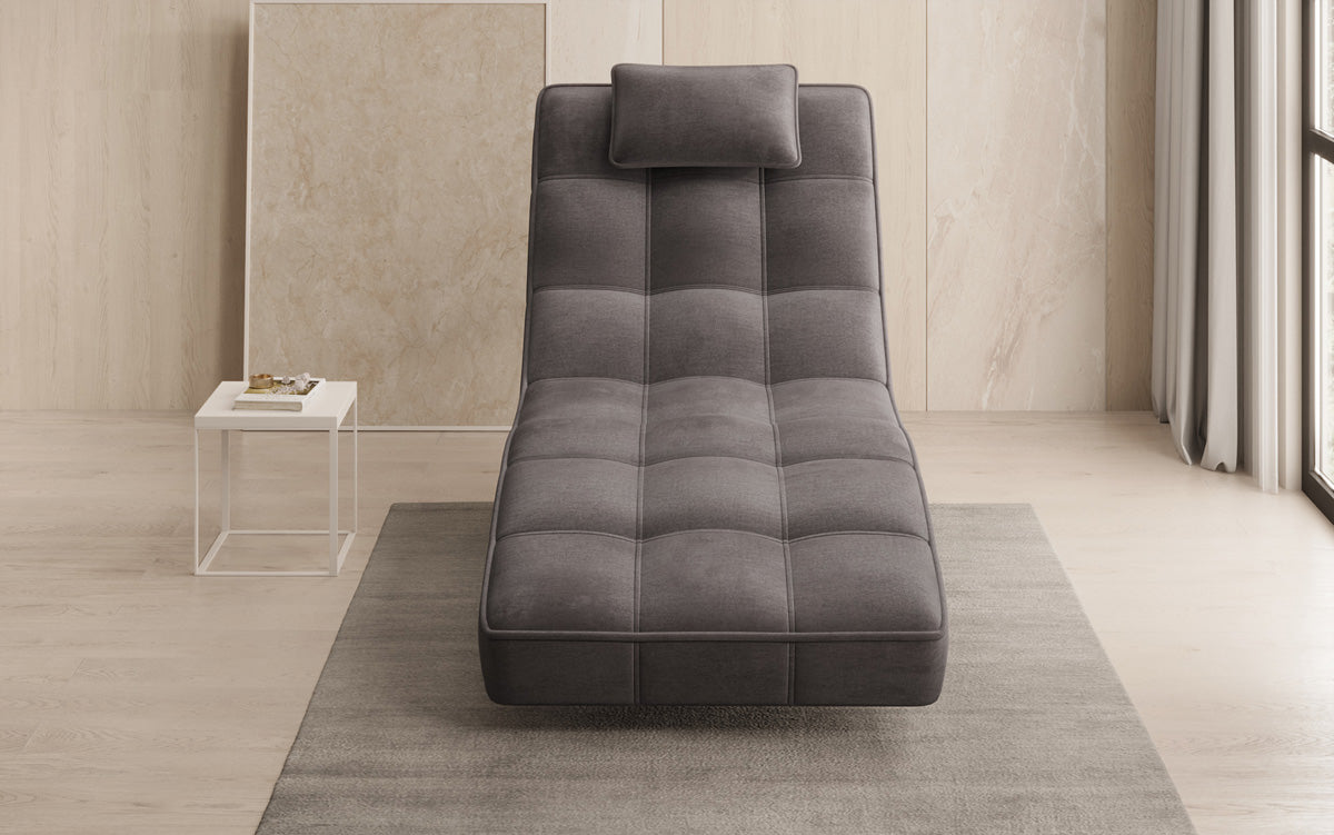 Designer Relax-ligstoel Livara Fluweel met draaifunctie