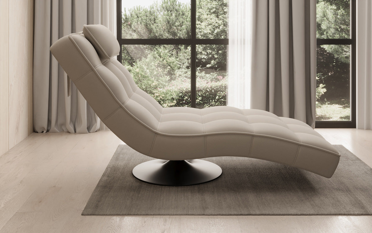 Designer Relax-ligstoel Livara Stof met draaifunctie