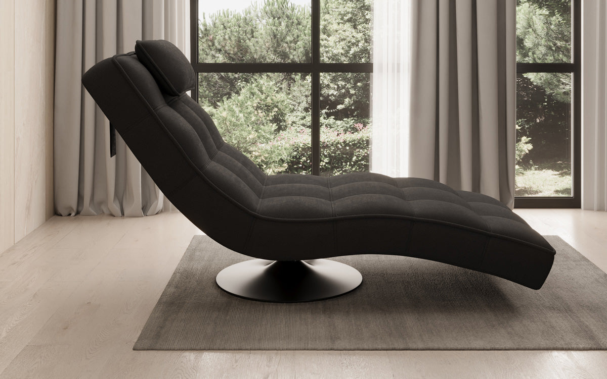 Designer Relax-ligstoel Livara Stof met draaifunctie