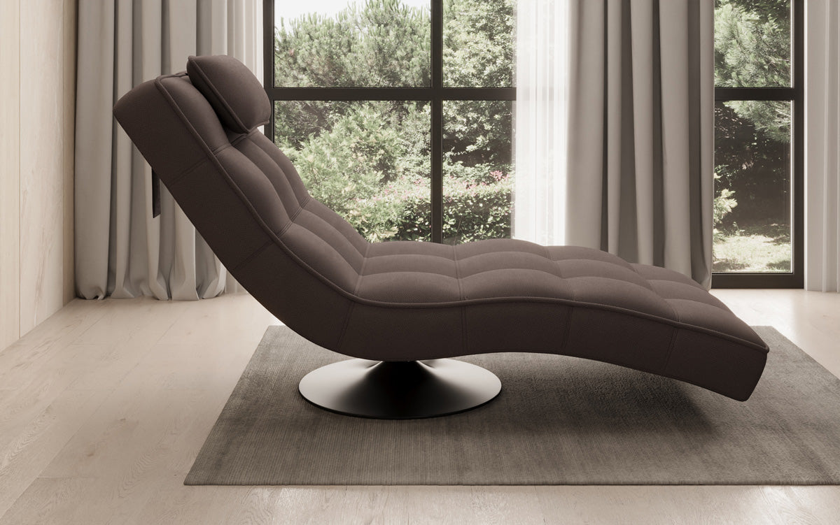 Designer Relax-ligstoel Livara Stof met draaifunctie