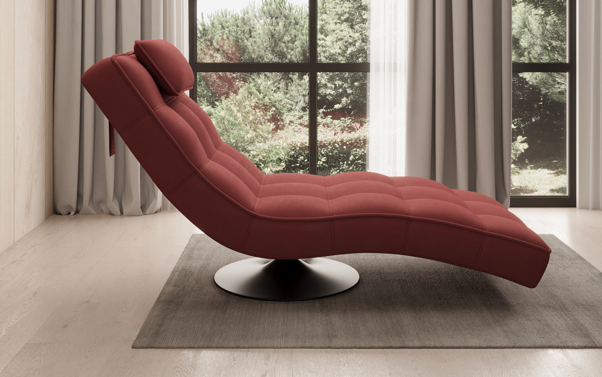 Designer Relax-ligstoel Livara Stof met draaifunctie