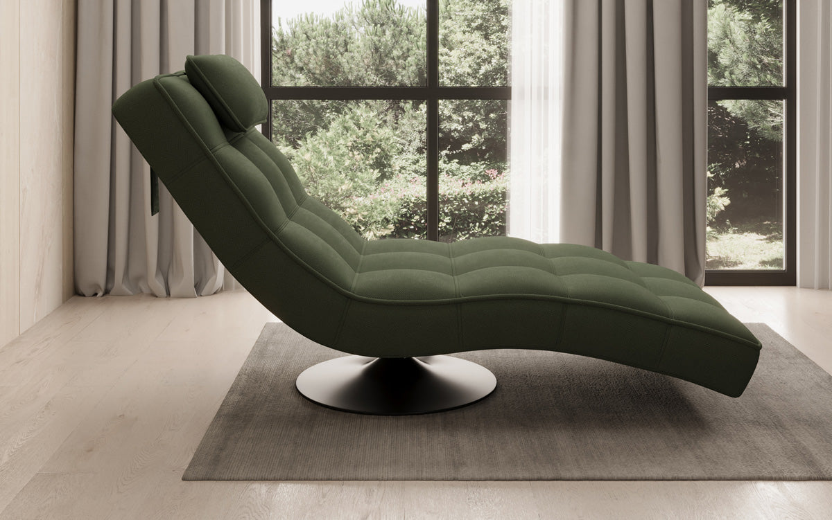 Designer Relax-ligstoel Livara Stof met draaifunctie