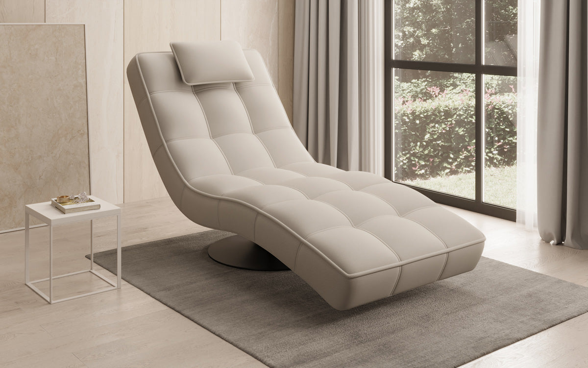 Designer Relax-ligstoel Livara Stof met draaifunctie