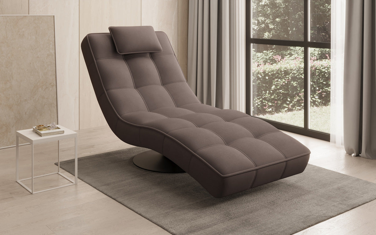 Designer Relax-ligstoel Livara Stof met draaifunctie