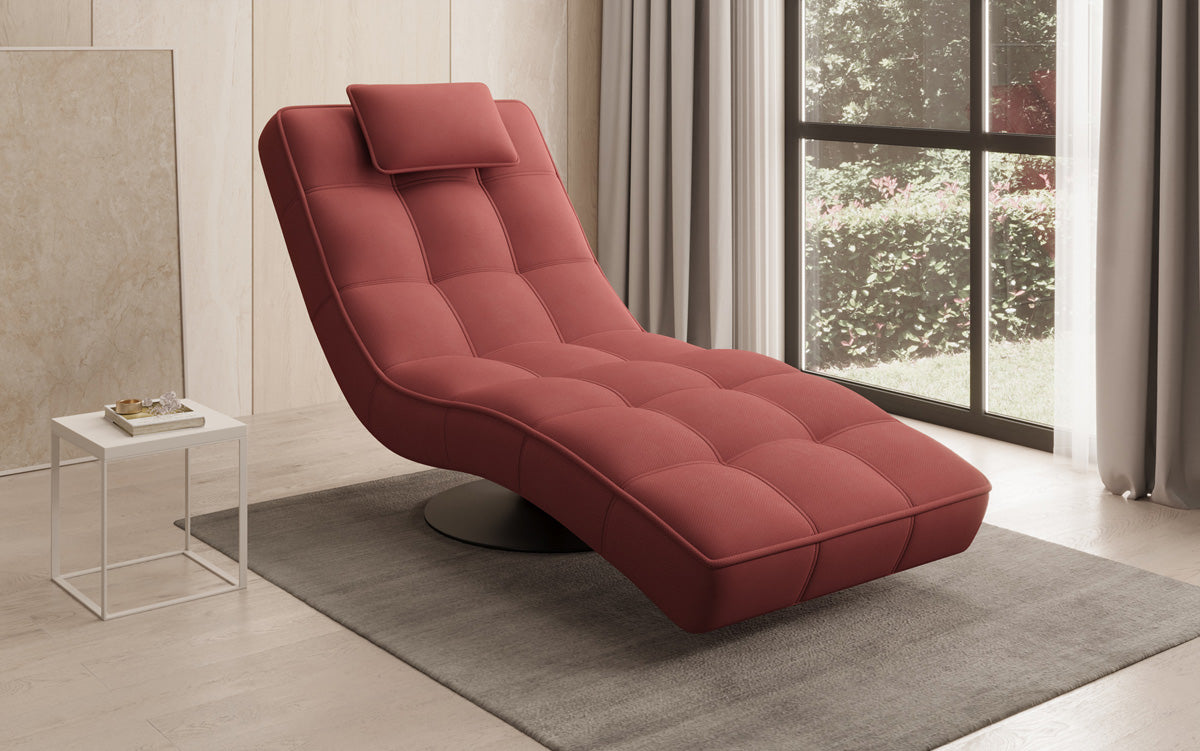 Designer Relax-ligstoel Livara Stof met draaifunctie