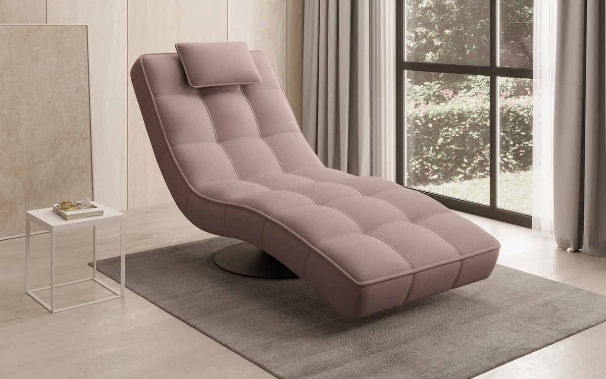 Designer Relax-ligstoel Livara Stof met draaifunctie