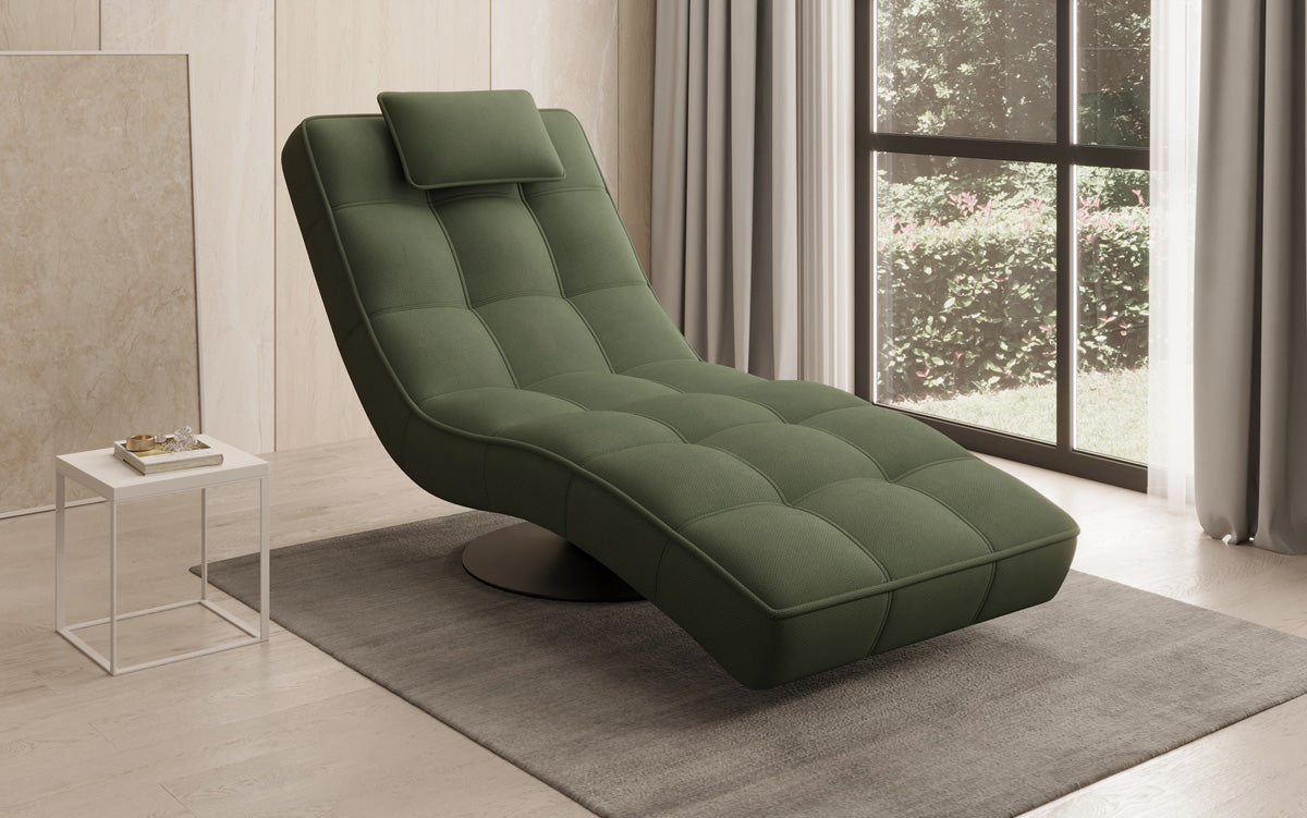 Designer Relax-ligstoel Livara Stof met draaifunctie