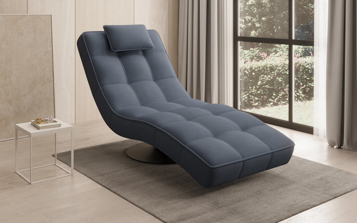 Designer Relax-ligstoel Livara Stof met draaifunctie