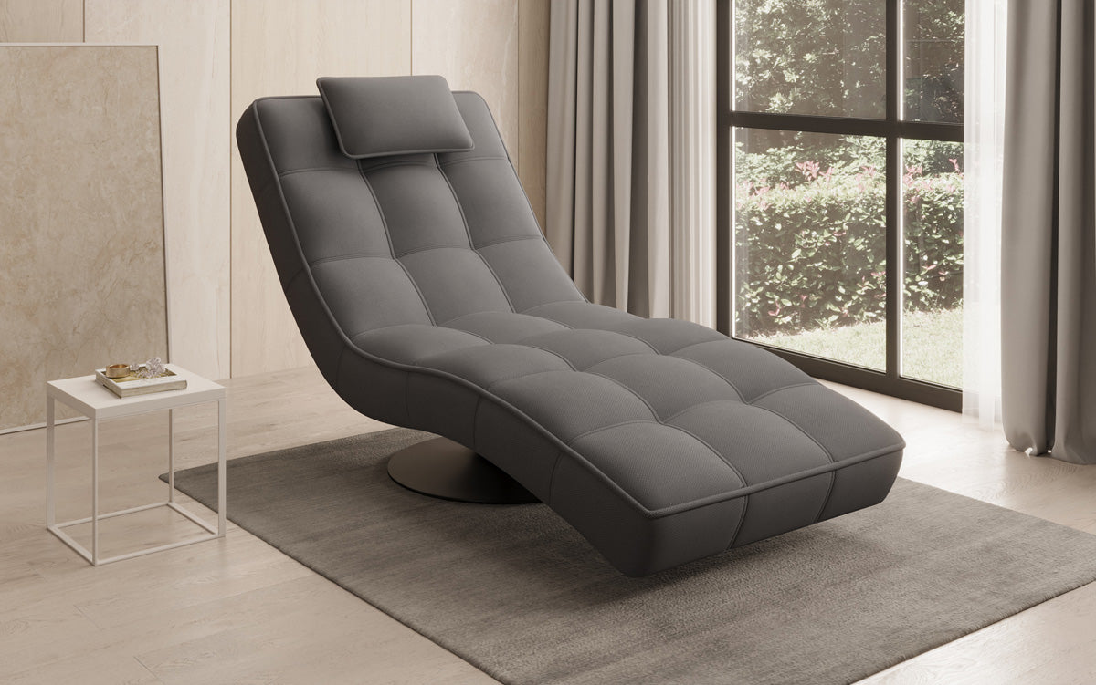 Designer Relax-ligstoel Livara Stof met draaifunctie