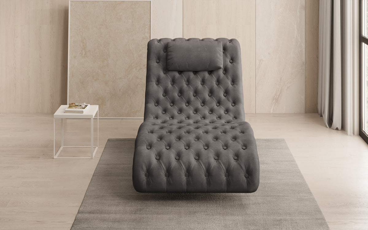 Designer Relax-ligstoel Elarion in Fluweel