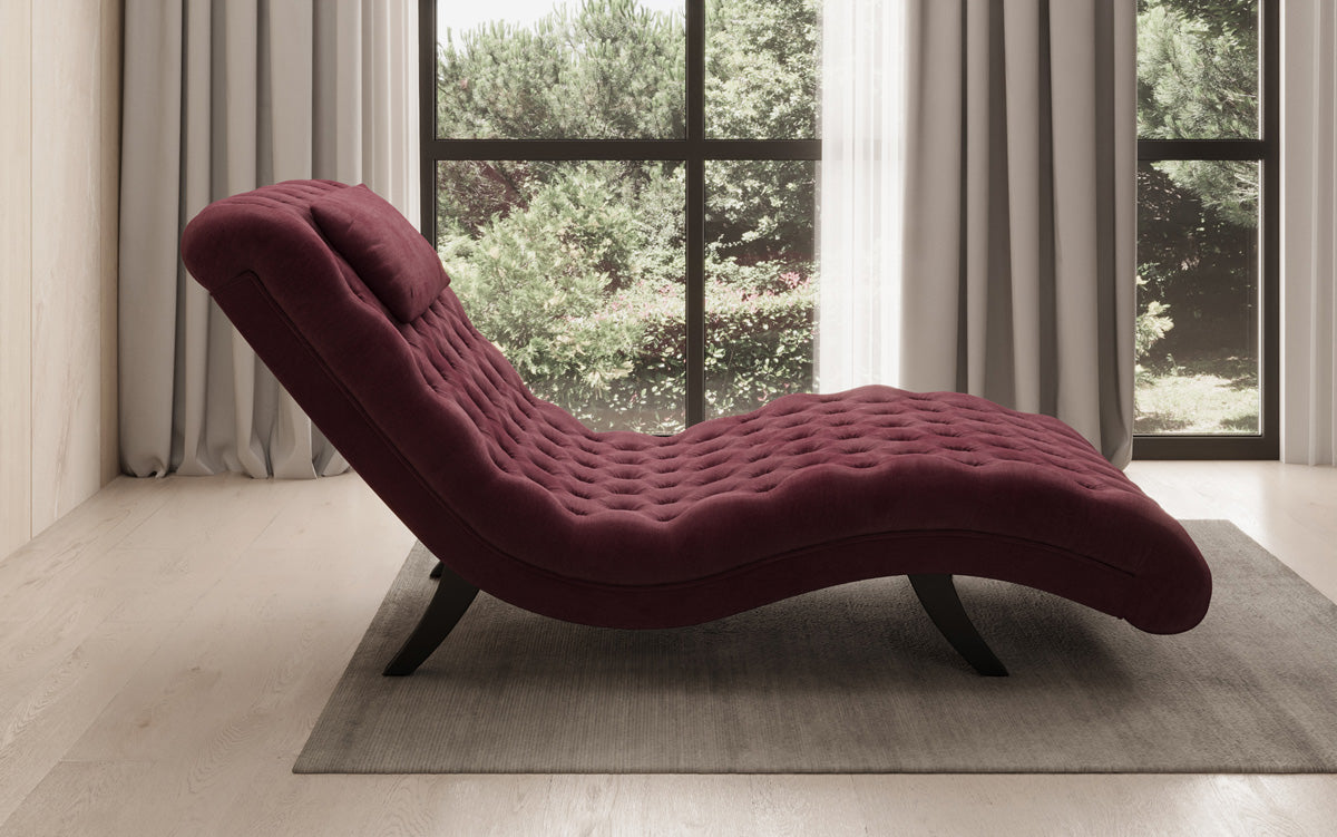 Designer Relax-ligstoel Elarion in Fluweel