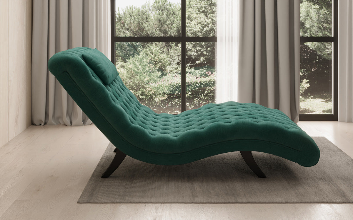 Designer Relax-ligstoel Elarion in Fluweel