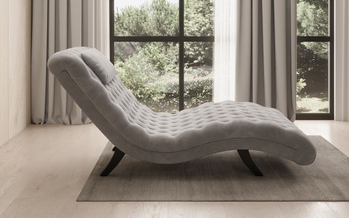 Designer Relax-ligstoel Elarion in Fluweel